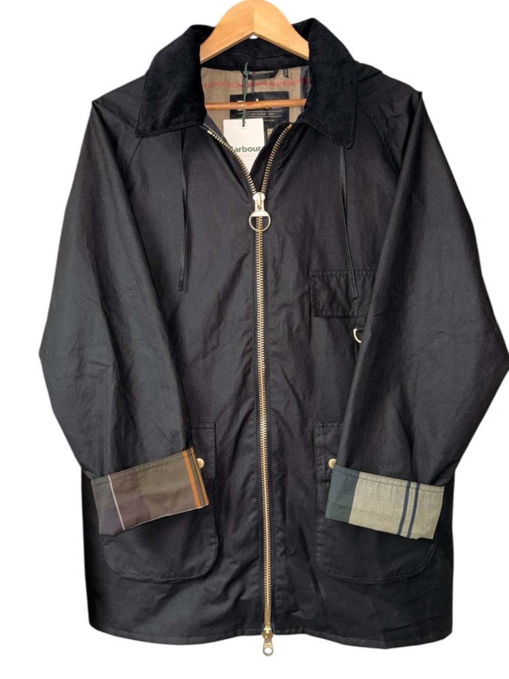 BARBOUR Highclere Waxed Hooded Jacket